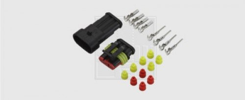 Superseal Steckverbinder-Set 3-polig, 3 x 1,5 mm², DIN 40050-9