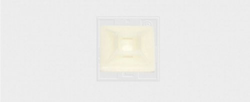 Klebesockel 4,8 / 28 x 28, Für Kabelbandbreite 4,8 mm, natur 6Stk.