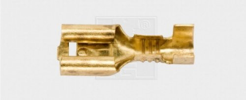 Flachsteckhülse unisoliert 6,3/0,5-1mm²  6Stk.