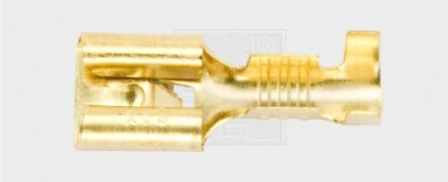 Flachsteckhülse mit Rastnase unisoliert 6,3/1,5-2,5mm² 7Stk.