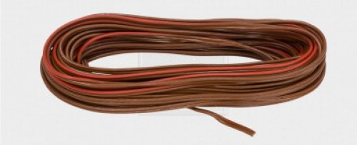 PVC Lautsprecherleitung 2x0,75 mm², braun/rot 10Stk.