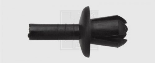 Kunststoffspreizniet PSA, schwarz, Kunststoff 5Stk.