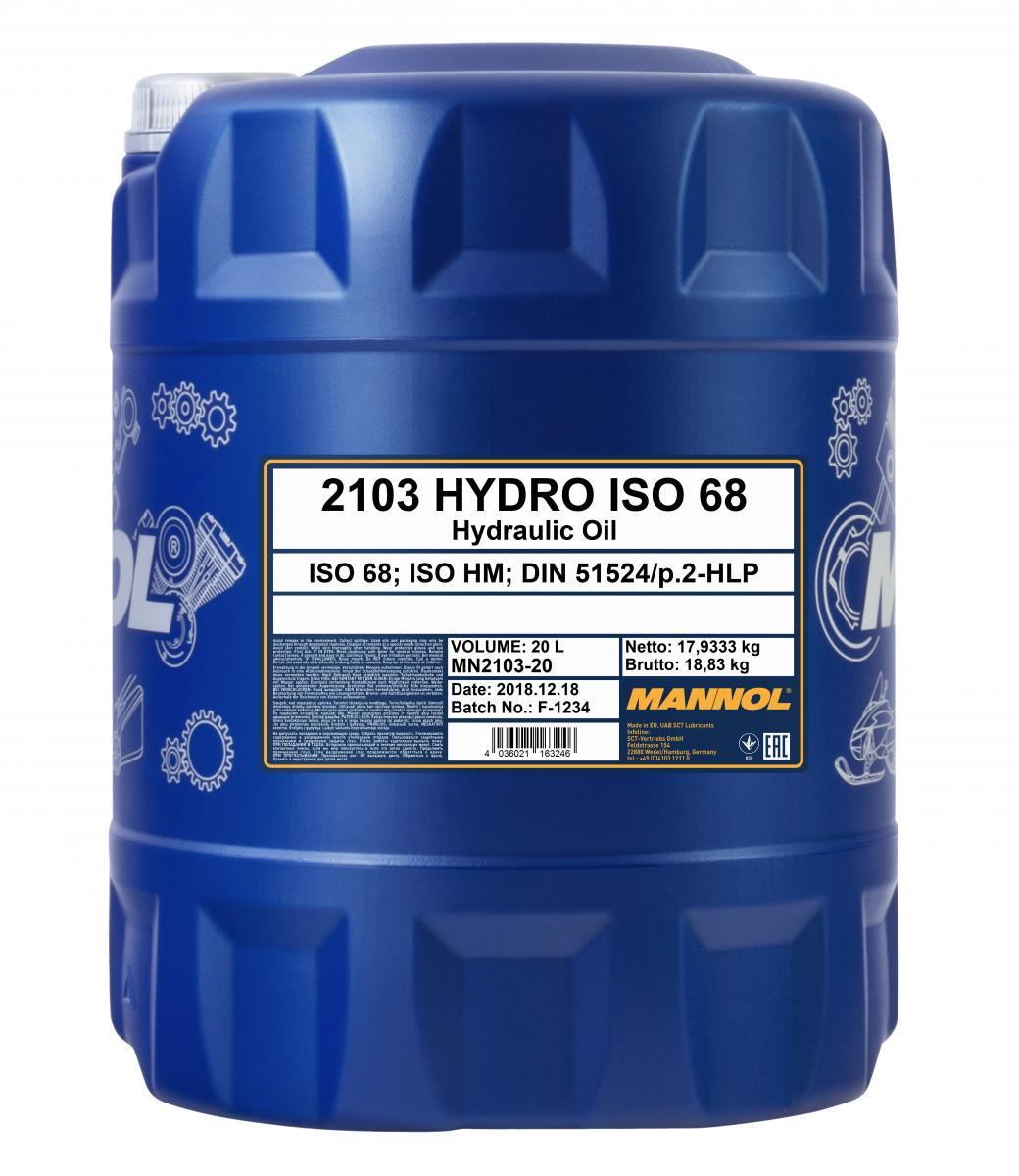 MANNOL Hydrauliköl Hydro HLP ISO 68 20l Kanister