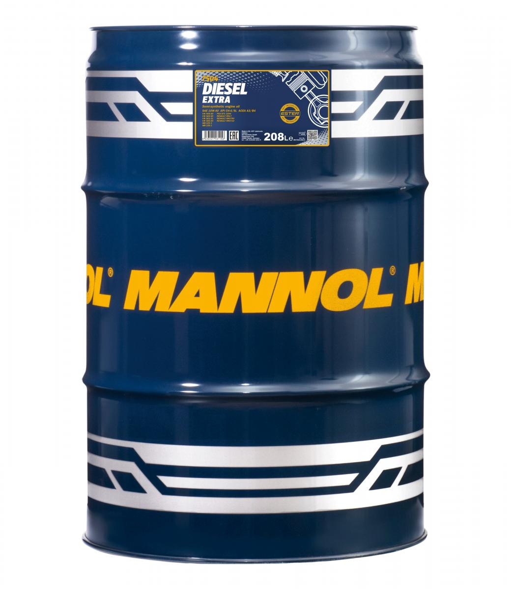 Mannol 7504 Diesel Extra 10W-40 teilsynthetisches Motoröl 208l Fass
