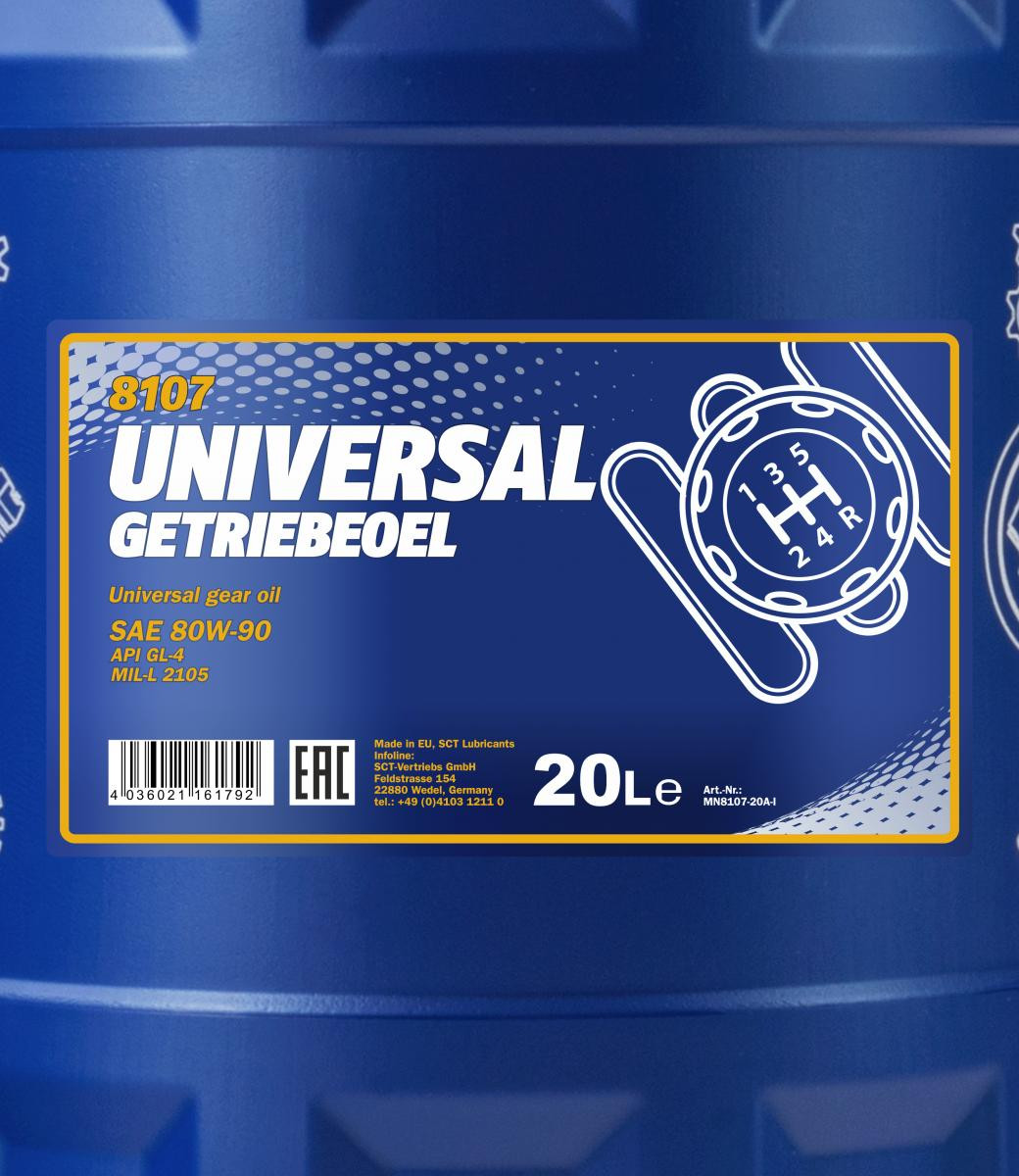 Mannol 8107 Universal 80W-90 Getriebeöl 20l Kanister