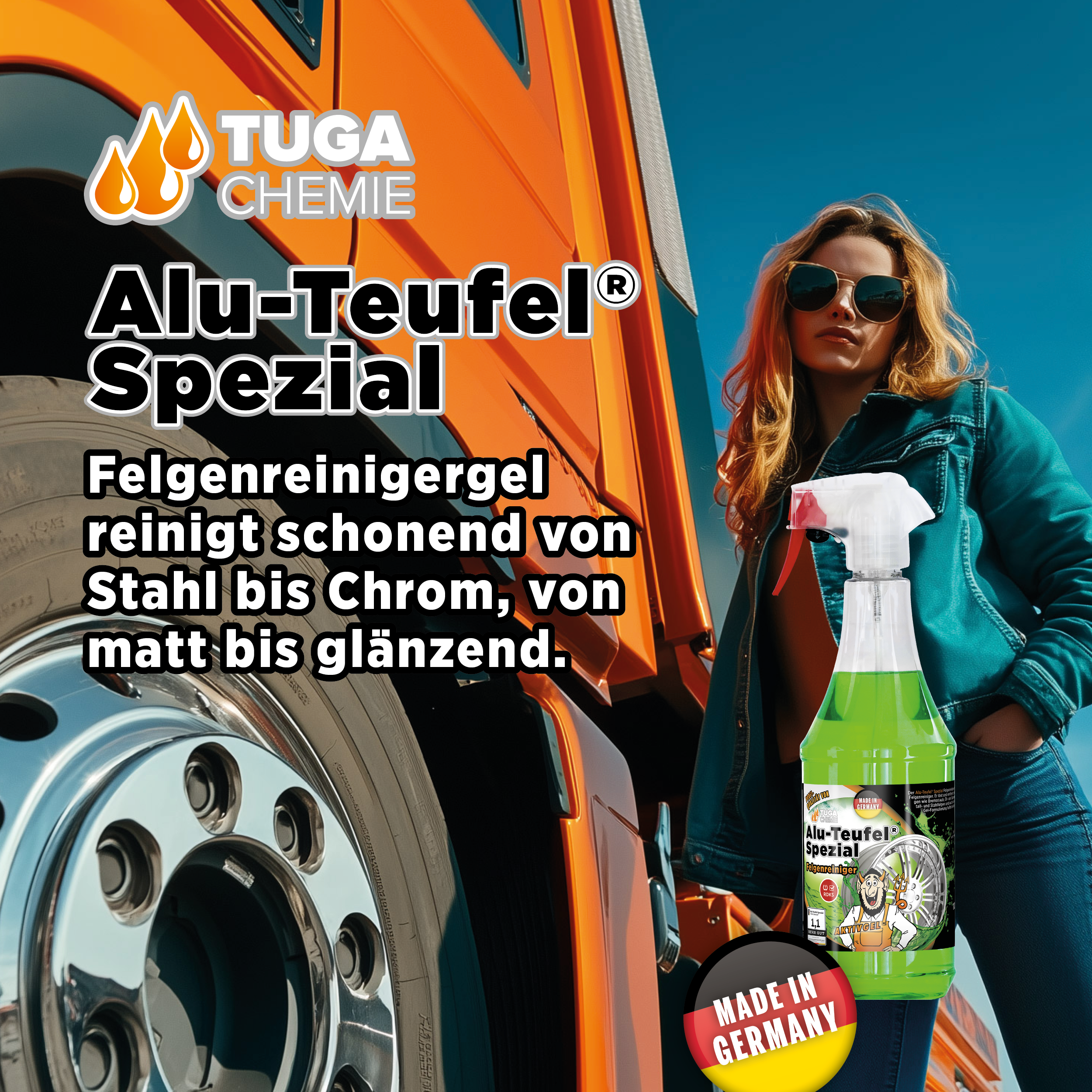 Tuga Chemie - Alu-Teufel Spezial Felgenreiniger 1L Spraydose
