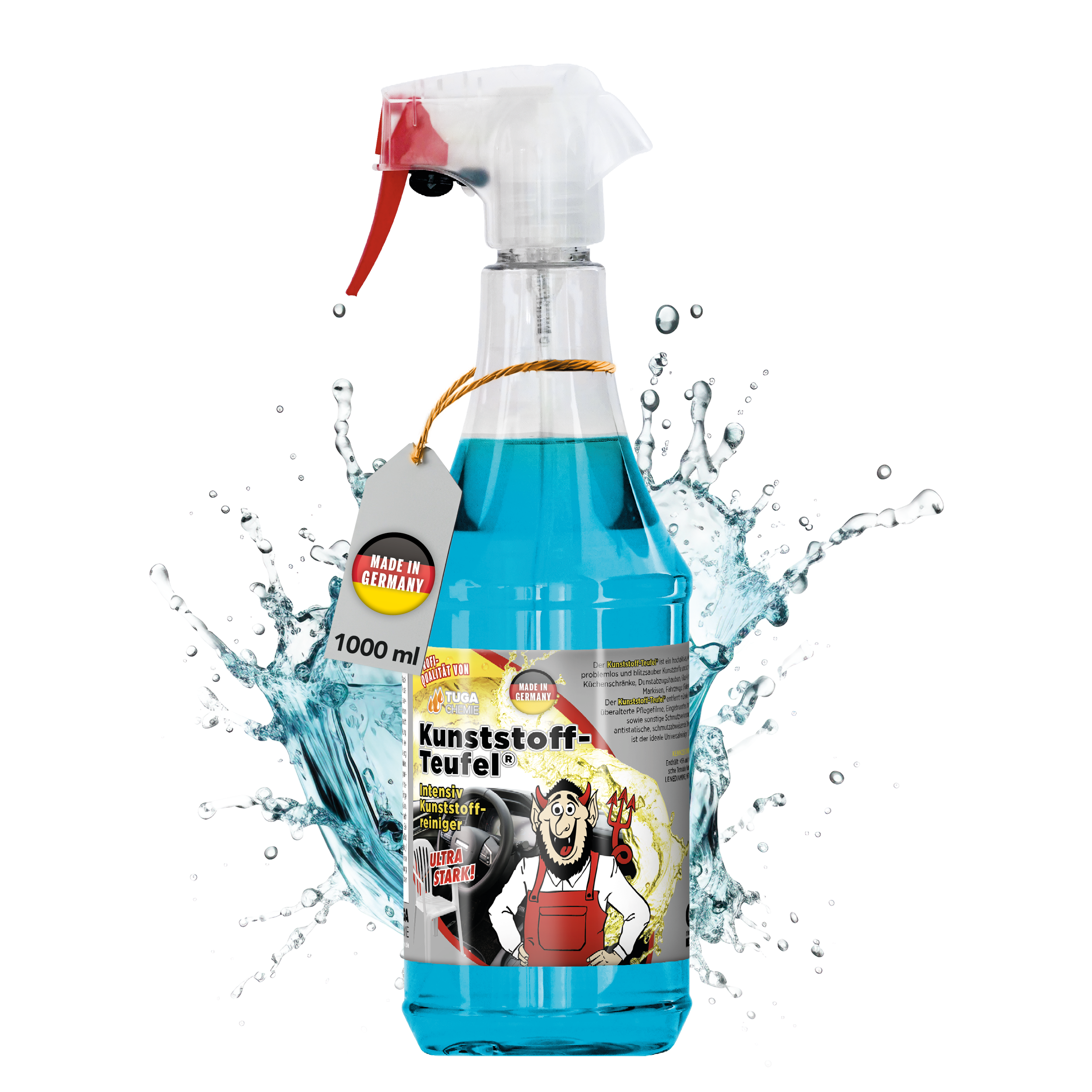 Tuga Chemie - Kunststoff-Teufel (Entfernt (fast) alles auf Kunststoff) 1L Spraydose