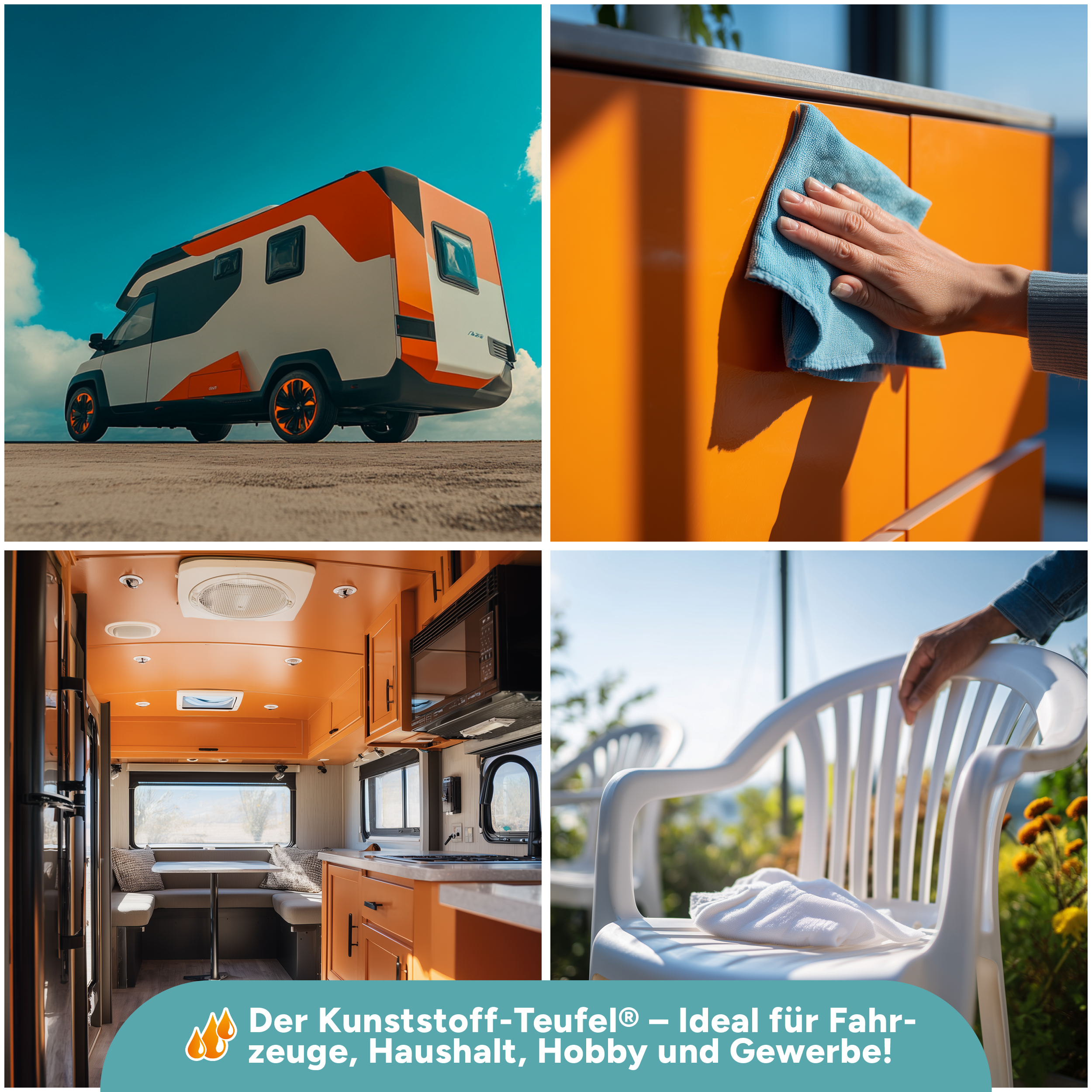 Tuga Chemie - Kunststoff-Teufel (Entfernt (fast) alles auf Kunststoff) 1L Spraydose