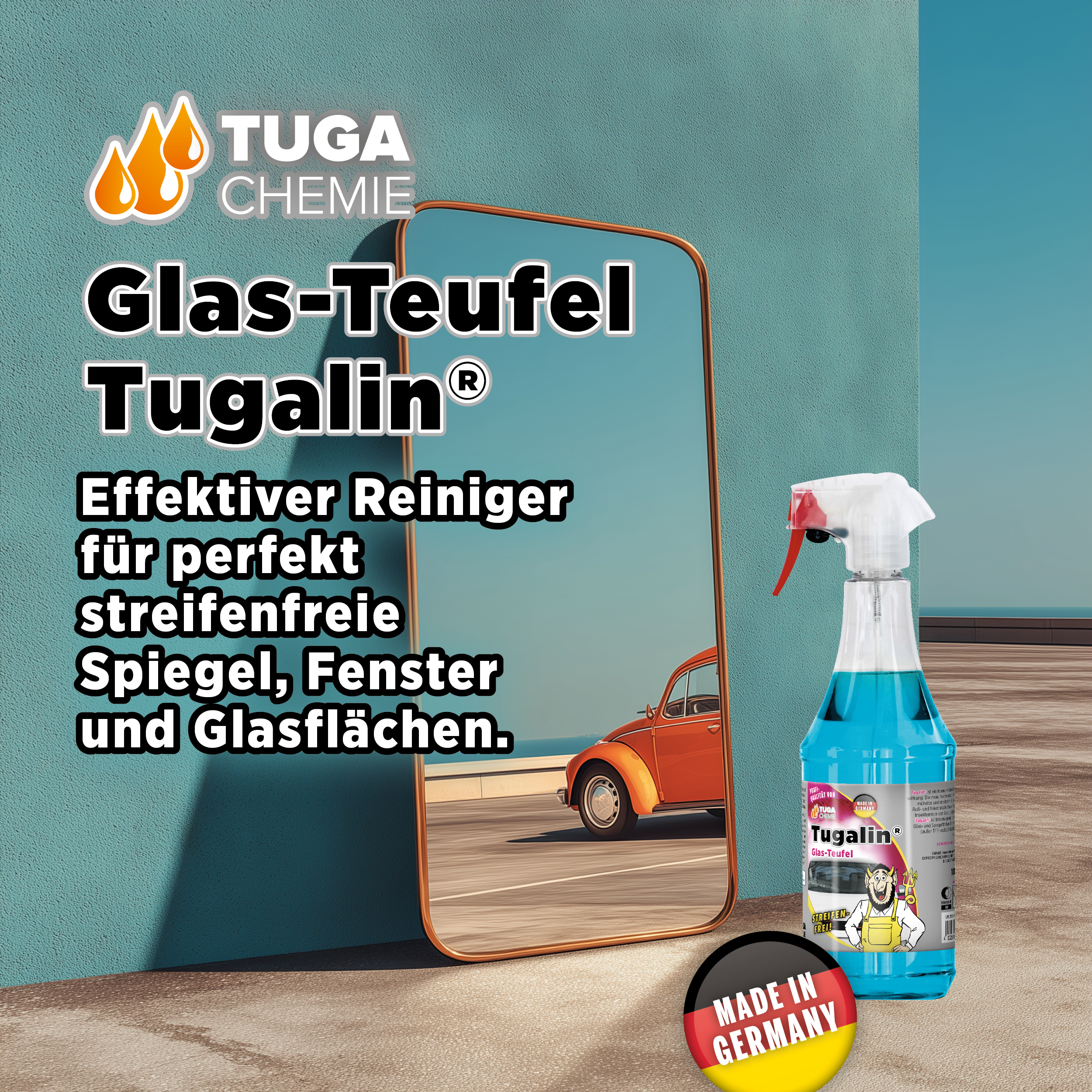 Tuga Chemie - Tugalin Nano (Glasreiniger mit Langzeitwirkung) 1L Spraydose