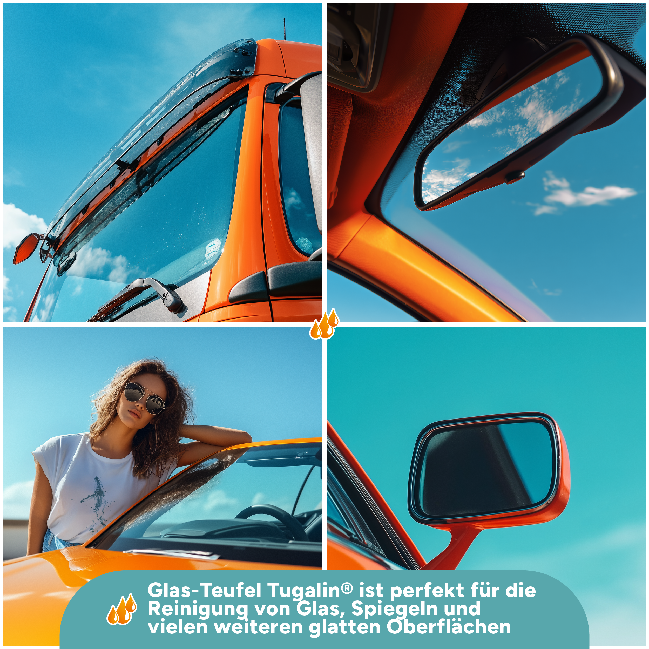 Tuga Chemie - Tugalin Nano (Glasreiniger mit Langzeitwirkung) 1L Spraydose