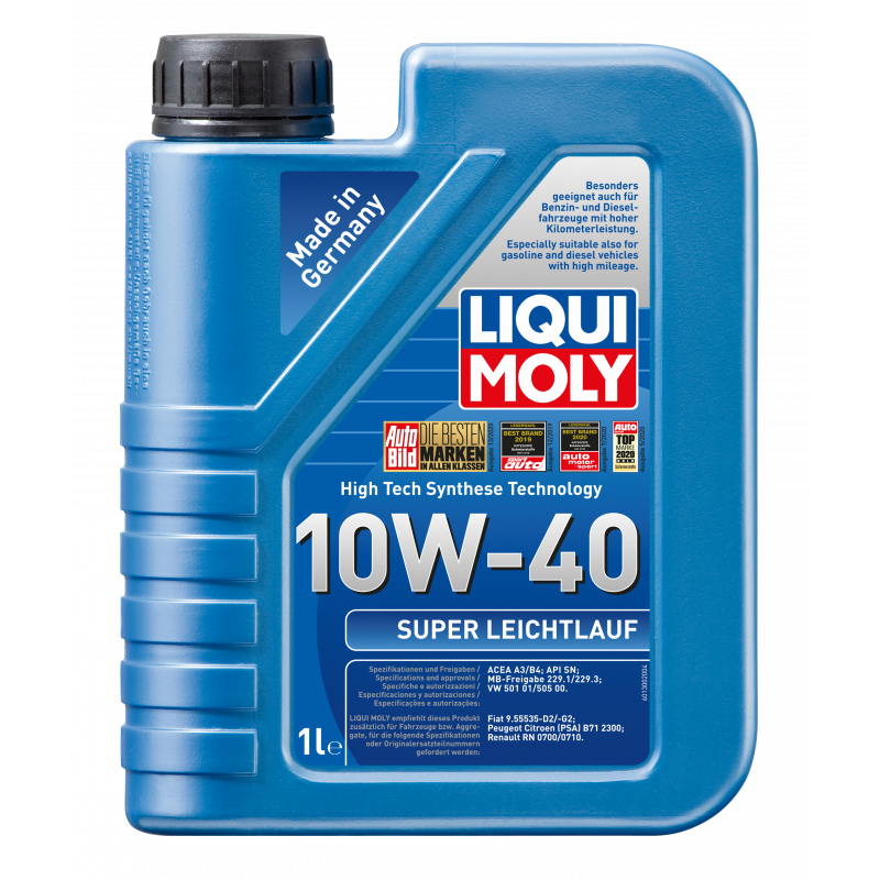 Liqui Moly 1300 Super Leichtlauföl 10W40 Diesel & Benziner Motoröl 1Liter SAE 10W40 Auto