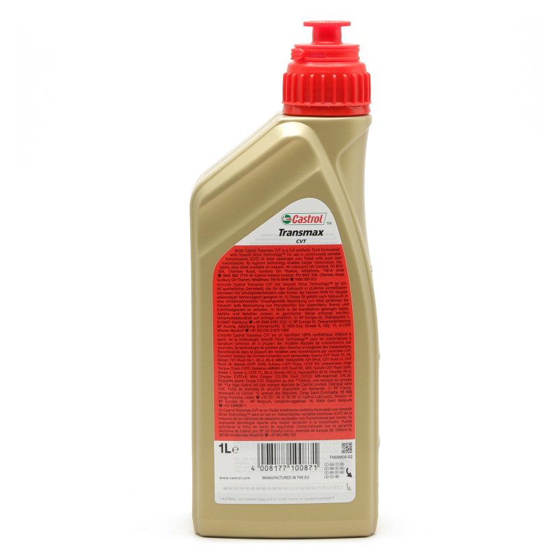 Castrol TRANSMAX CVT Getriebeöl – 1 Liter, Für Stufenlose Automatikgetriebe