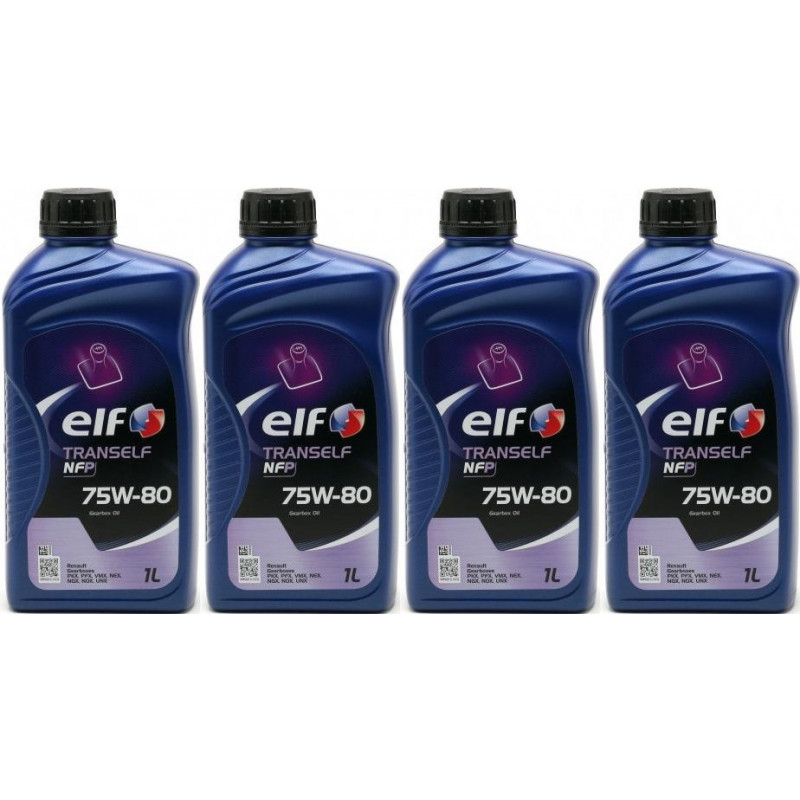 Elf Tranself NFP 75W-80 Schaltgetriebeöl 4x 1l = 4 Liter - SAE 75W-80 ...