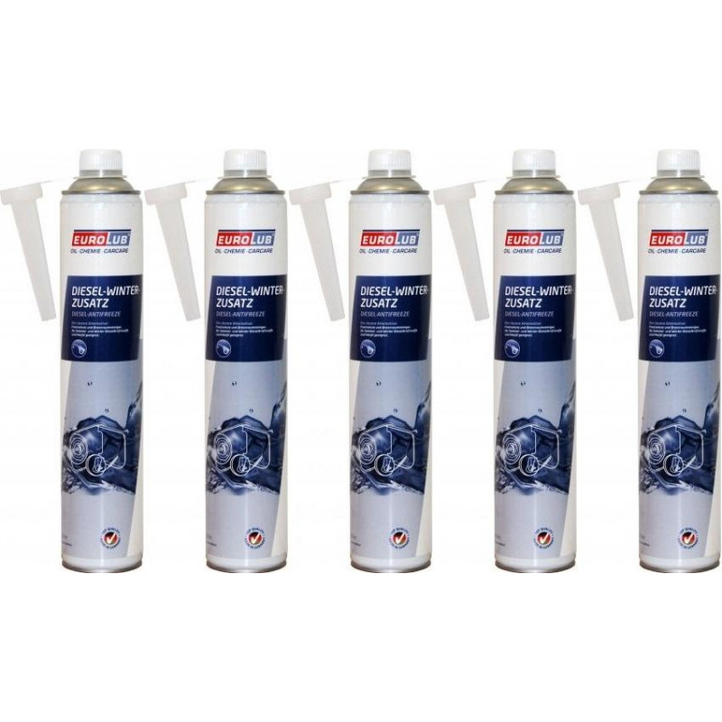 EUROLUB Diesel Winterzusatz 5x 1l = 5 Liter - Kraftstoffadditive - Oldtimer  - Öle 