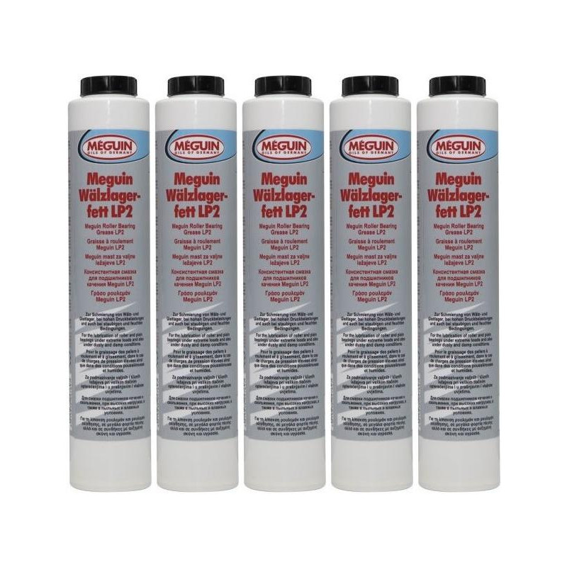 Meguin 9029 Wälzlagerfett LP2 Lube Shuttle Fett Kartusche 5x 400 Gramm ...