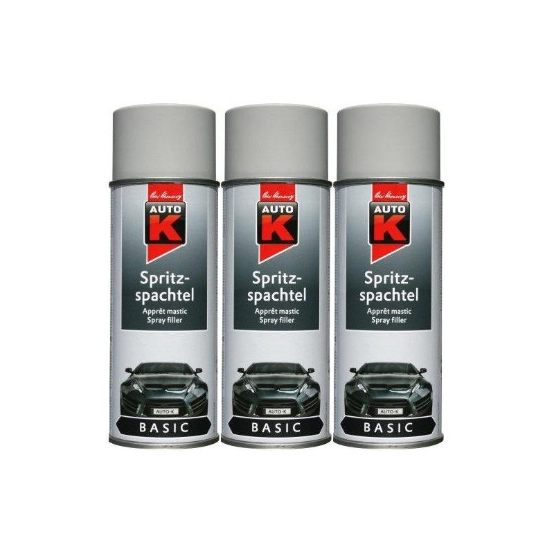 Auto-K Basic Spritzspachtel, 3x 400 Milliliter - Spachtel - Farben