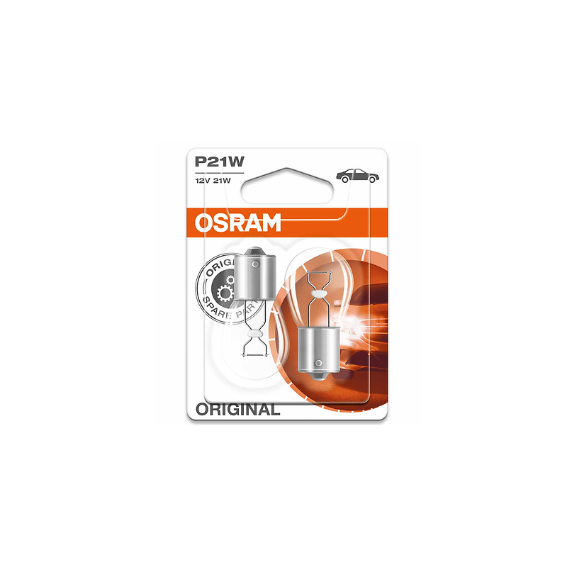 Osram P21W 21W BA15s 12V Glühlampe 2 Stk. Blister - P21W - Bremsleuchten -  Lampen/LED 