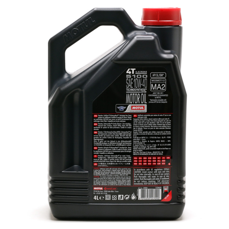 104056 MOTUL 4T Motoröl 10W-40, 4l, Teilsynthetiköl