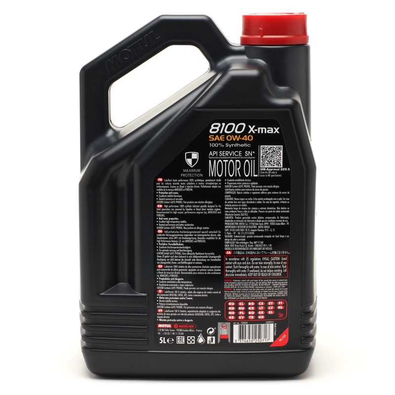 Motul 8100 X-Max 0W-40 5l - SAE 0W-40 - Auto/PKW Motoröle (SAE) - Öle ...