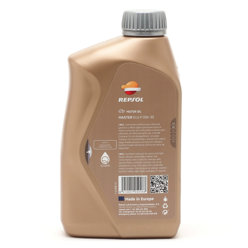 Repsol Elite Evolution Power 15W-30 Motorenöl – Synthetisch, Fuel Economy, Für Partikelfilter (ACEA C1)