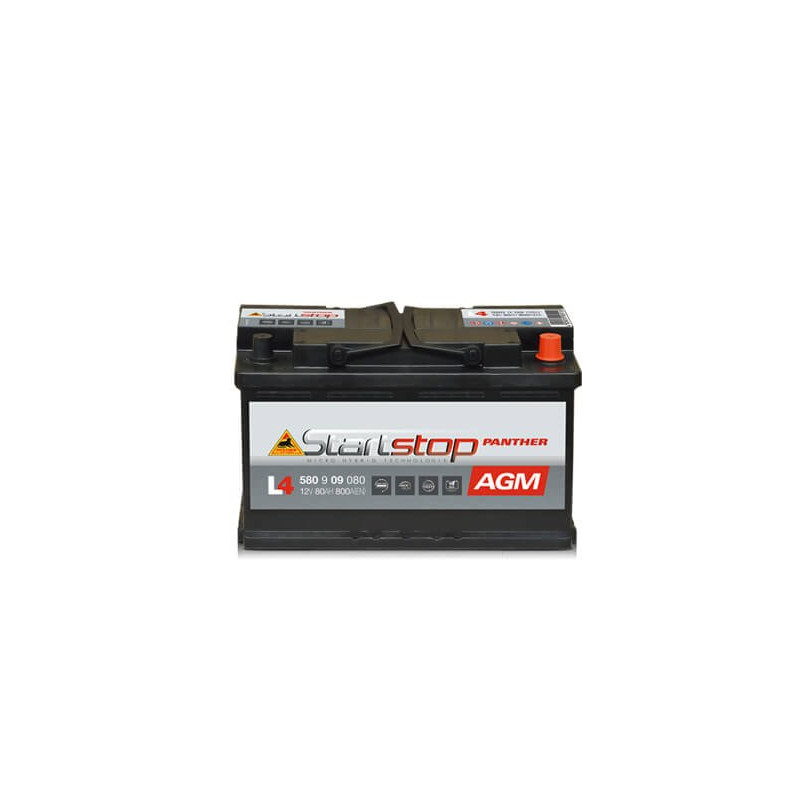 Panther Start-Stop Plus AGM Autobatterie 12V 80Ah 800A