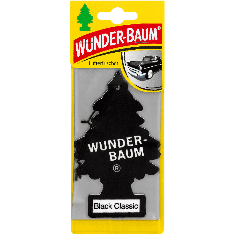 Wunderbaum® Black Classic, Black ICE - Original Auto Duftbaum Lufterfrischer