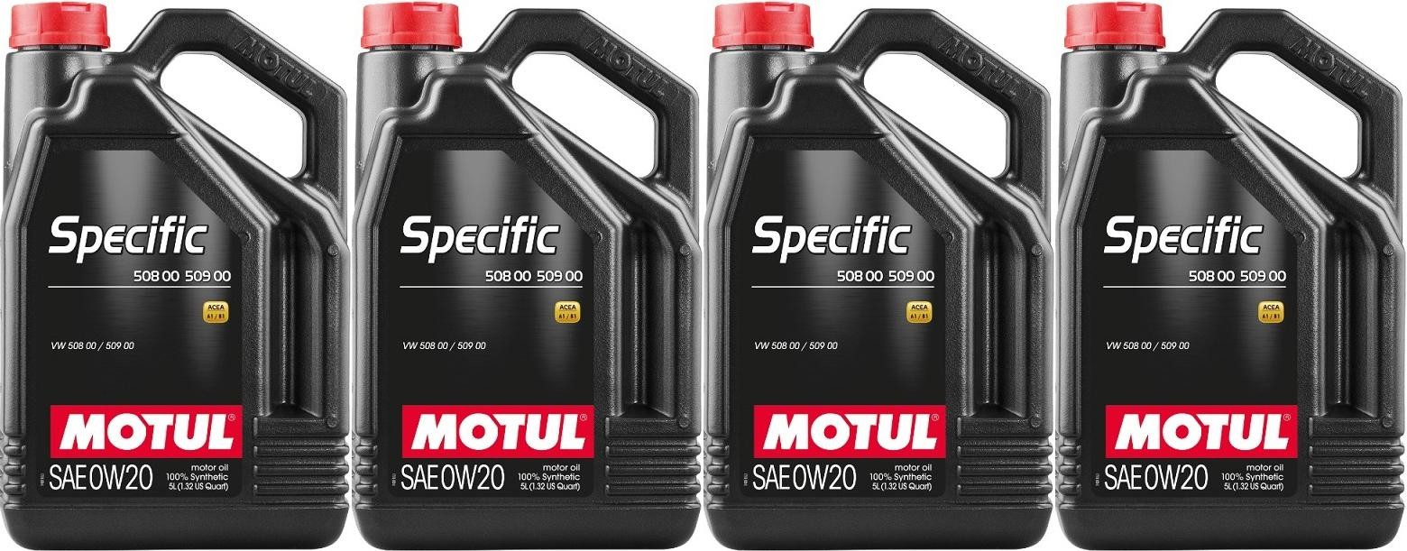 MOTUL SPECIFIC 0W20 VW 508.00 509.00 4x 5 = 20 Liter - Öl Marken - Öle ...
