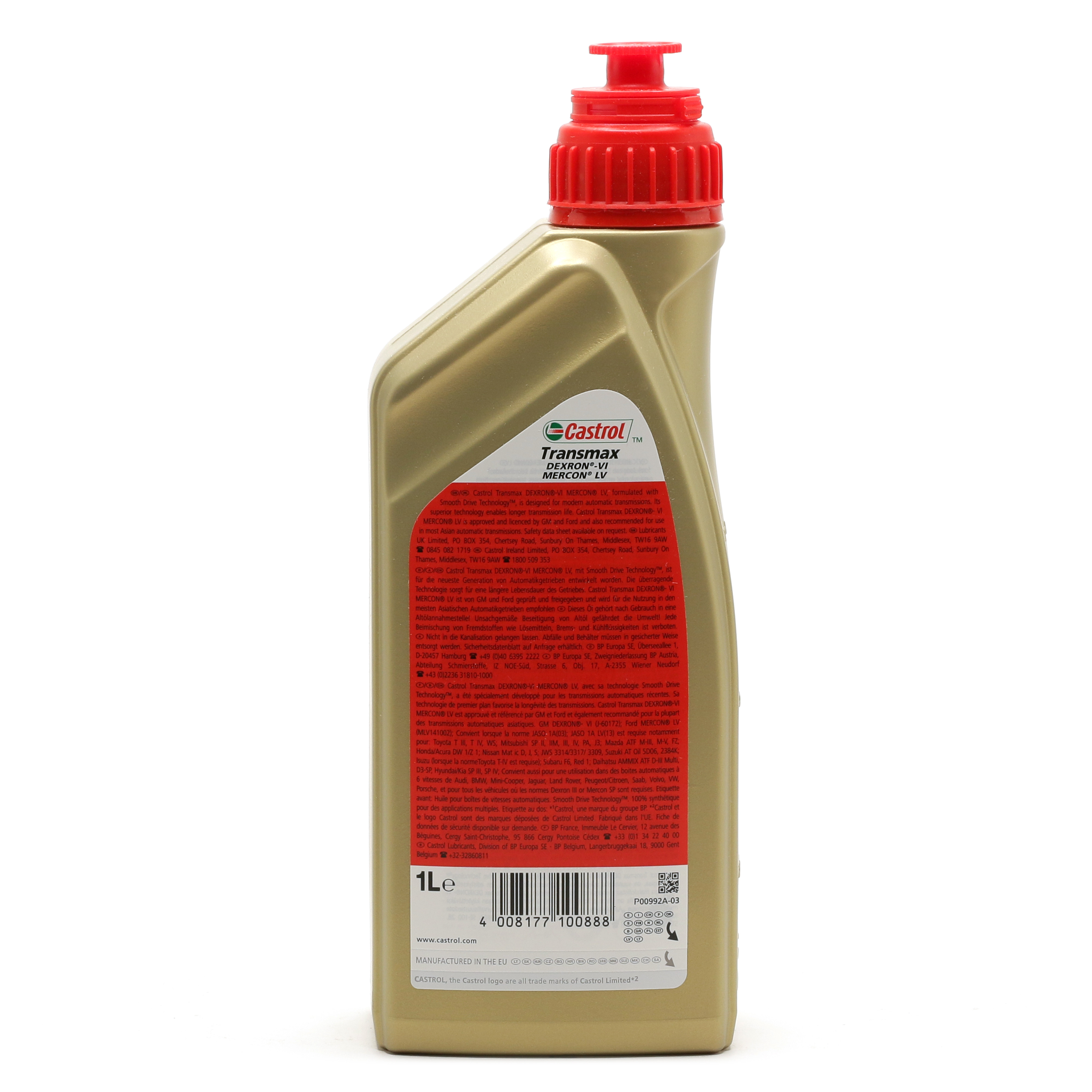 Castrol Transmax Dexron-VI Mercon LV Automatik Getriebeöl 1l Flasche ...