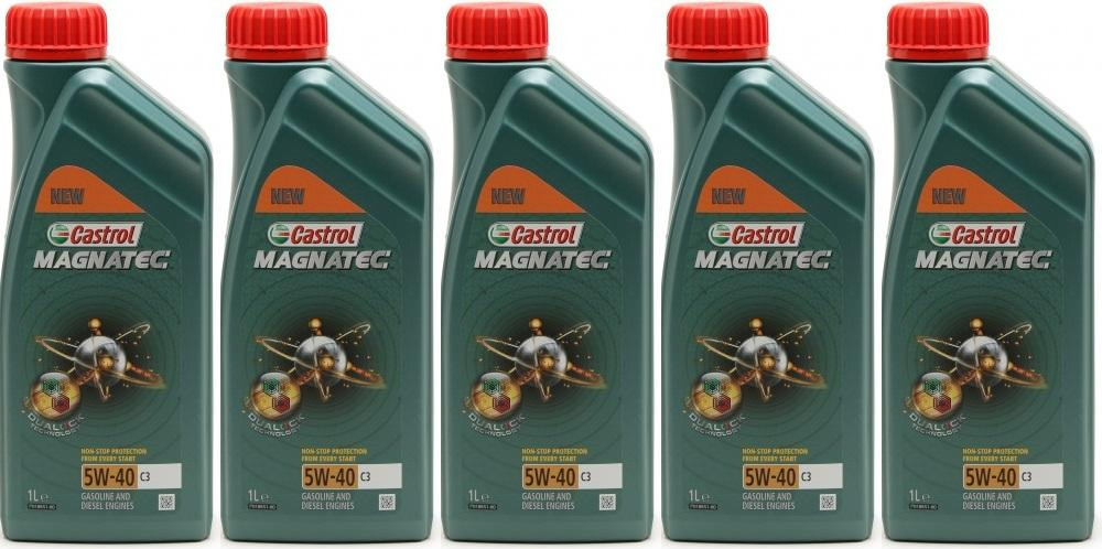 Castrol Magnatec 5W-40 C3 Motoröl 5x 1l = 5 Liter - SAE 5W-40 - Auto ...