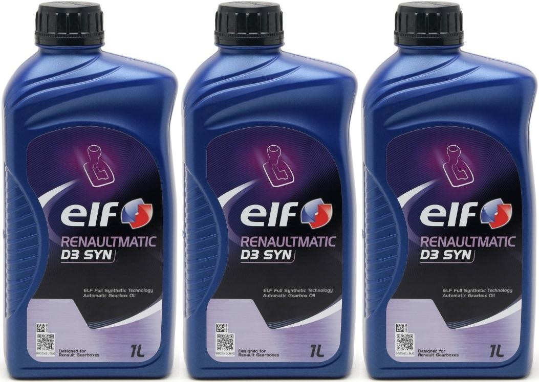 Elf Renaultmatic D3 SYN Automatik Getriebeöl 3x 1l = 3 Liter - ATF ...