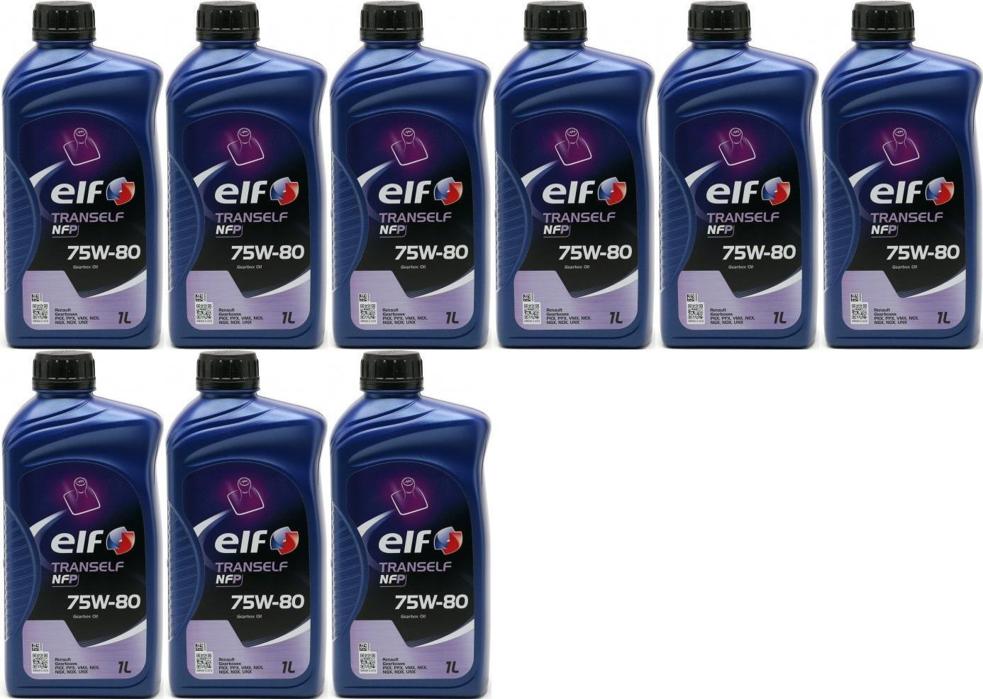 Elf Tranself NFP 75W-80 Schaltgetriebeöl 9x 1l = 9 Liter - SAE 75W-80 ...