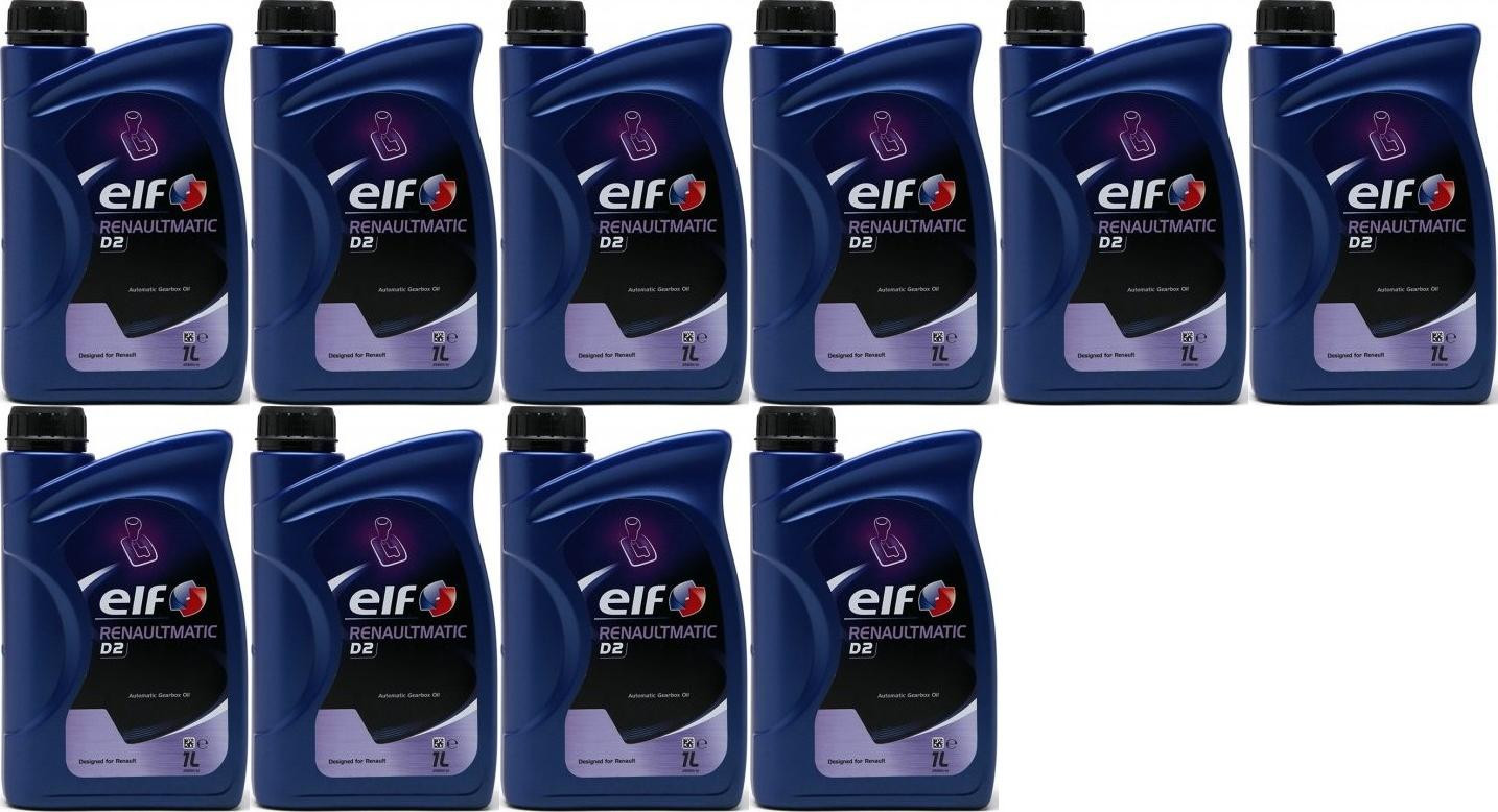 Elf Renaultmatic D2 Automatik 10x 1l = 10 Liter - ATF Automatiköle ...