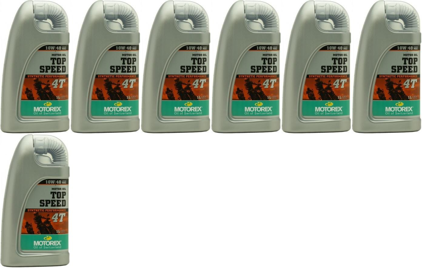 MOTOREX 4T Top Speed SAE 10W-40 Motorrad Motoröl 7x 1l = 7 Liter - 4 ...