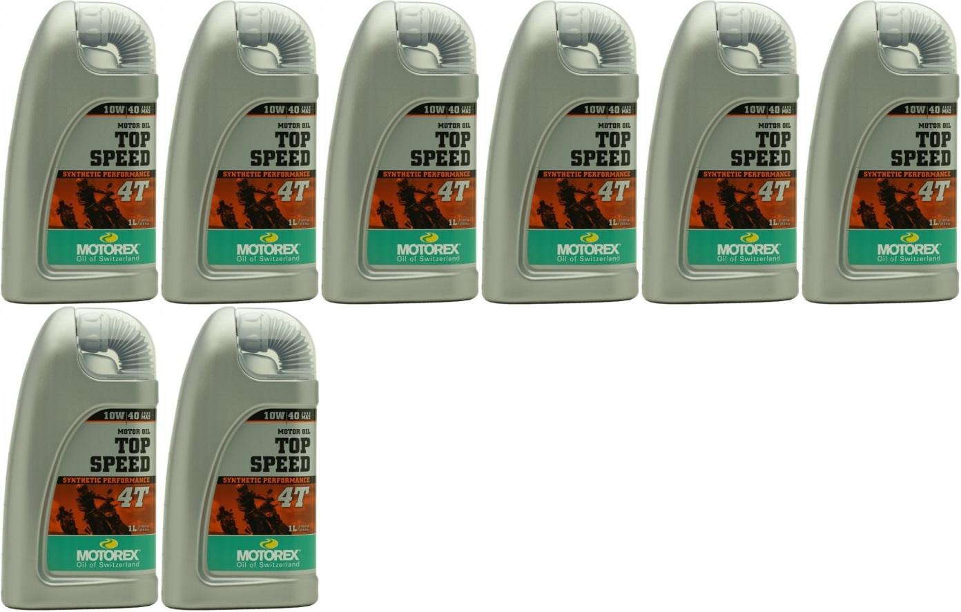 MOTOREX 4T Top Speed SAE 10W-40 Motorrad Motoröl 8x 1l = 8 Liter - 4 ...