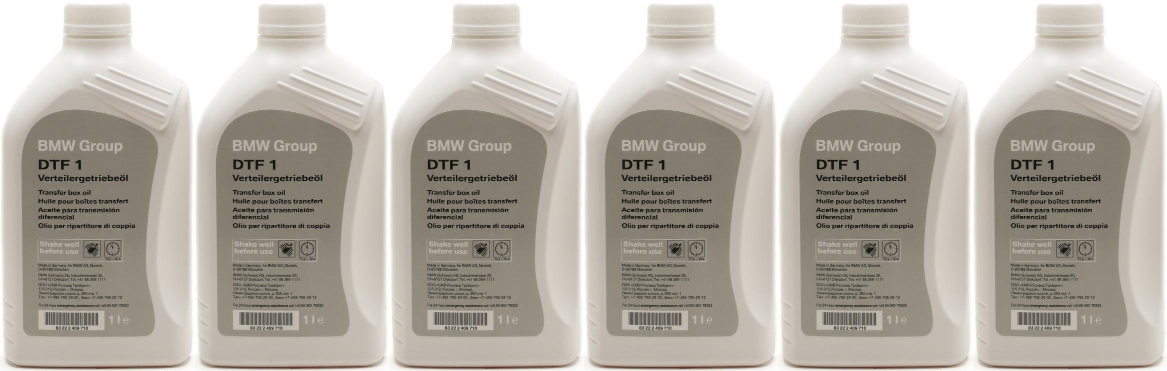 Original BMW Getriebeöl Verteilergetriebeöl DTF 1 xDrive 1 Liter 6x 1l ...