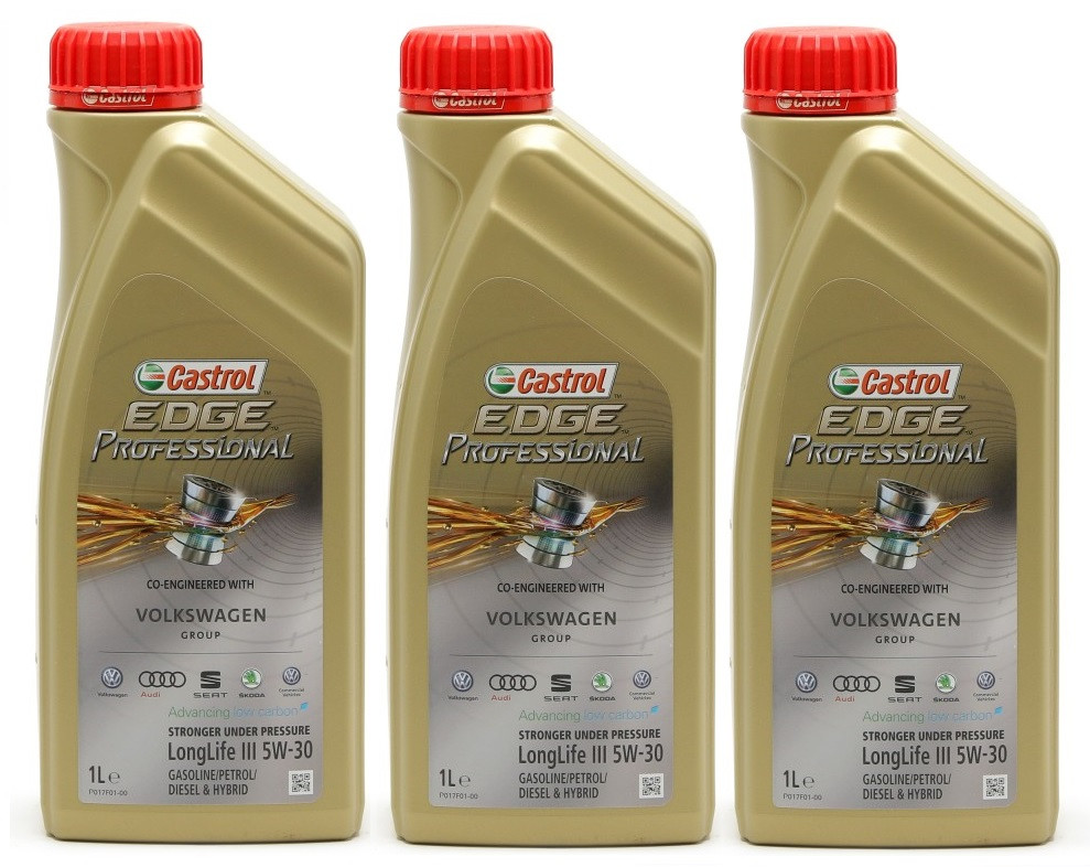 Castrol Edge 5W-30 C3 Motoröl – 8 Liter Set Inkl. Ölwechselanhänger & Trichter