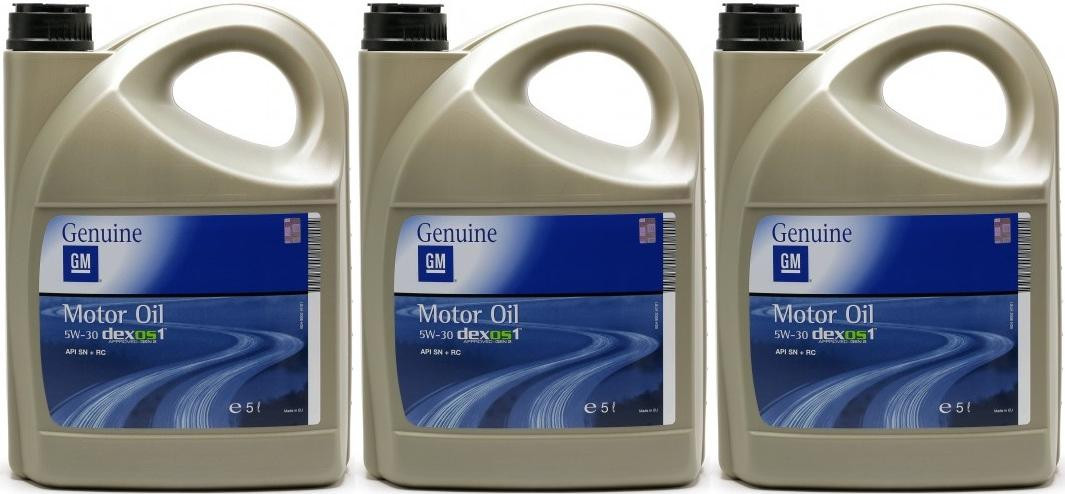 Original Genuine GM Opel 5W-30 dexos1 gen2 Longlife Motoröl 3x 5 = 15 ...