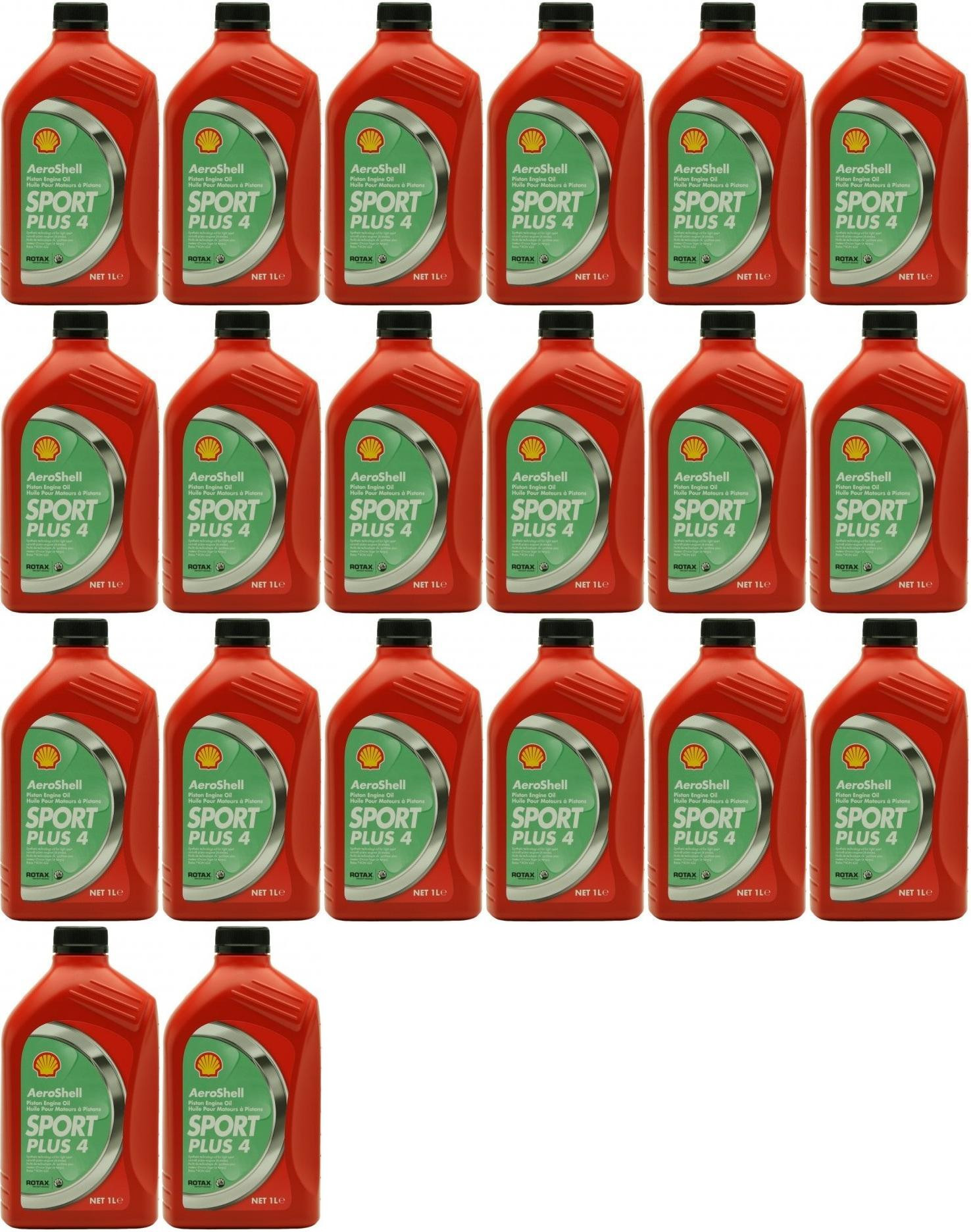 Aeroshell 20 Shell Aeroshell Sport Plus 4 20x 1l = 20 Liter - Luftfahrtprodukte ...