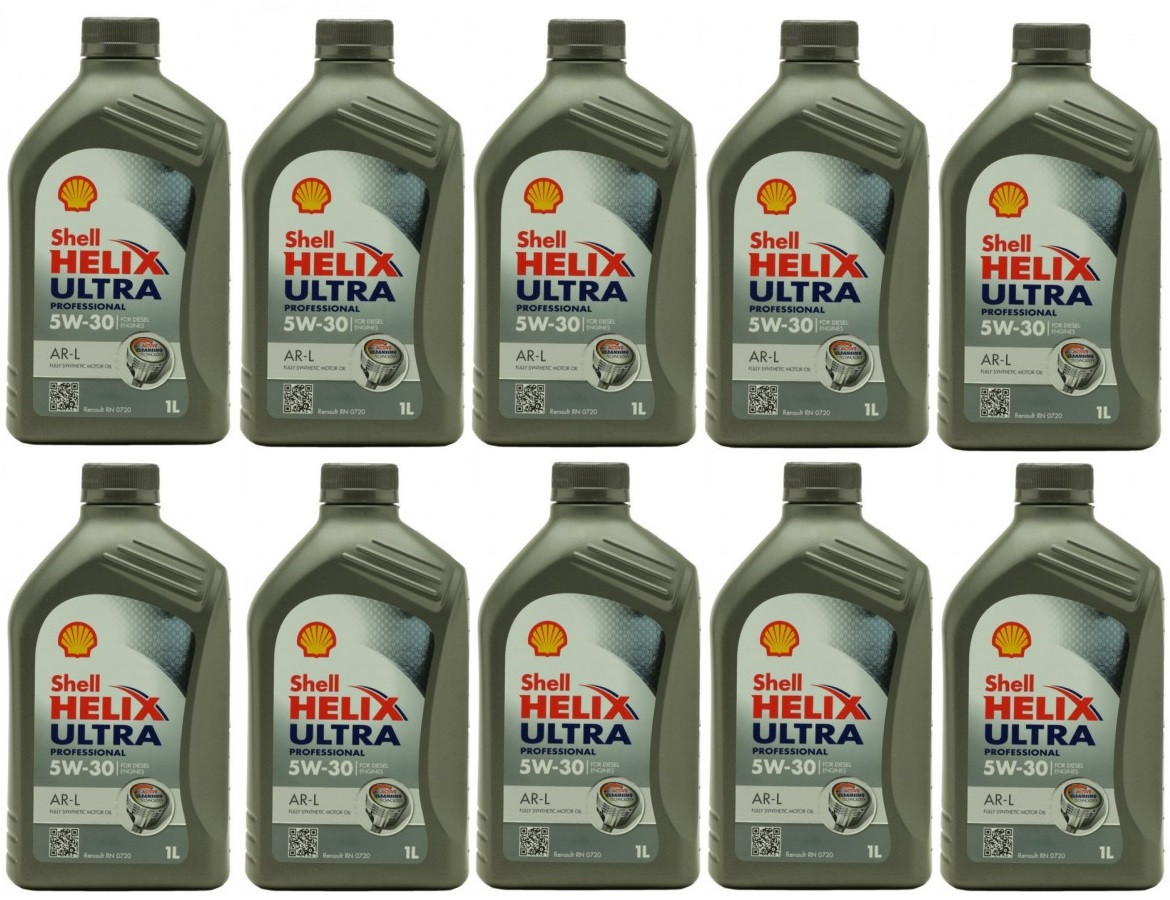Shell Helix Ultra Professional AR-L 5W-30 Motoröl 10x 1l = 10 Liter ...