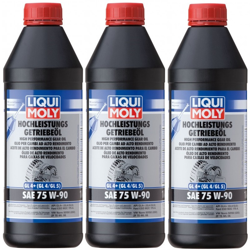 Liqui Moly 4434 Hochleistungs Getriebeöl GL4+ (GL4/GL5) 75W-90 3x 1l ...