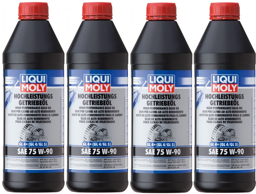 Liqui Moly 4434 Hochleistungs Getriebeöl GL4+ (GL4/GL5) 75W-90 4x 1l ...