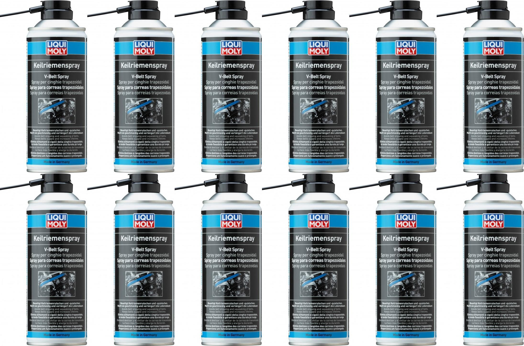 Liqui Moly 4085 Keilriemen-Spray 12x 400 Milliliter - Reparaturhilfen ...