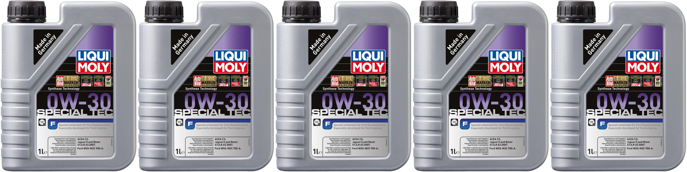 Liqui Moly 20722 Special Tec F 0W-30 Motoröl 5x 1l = 5 Liter - SAE 0W ...