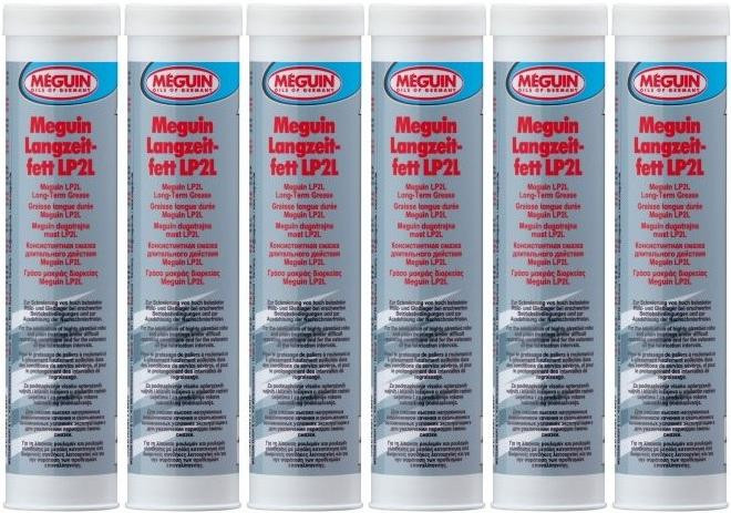 Meguin EP Langzeitfett LP2L – 10x 400g LubeShuttle Kartuschen, Allzweckfett
