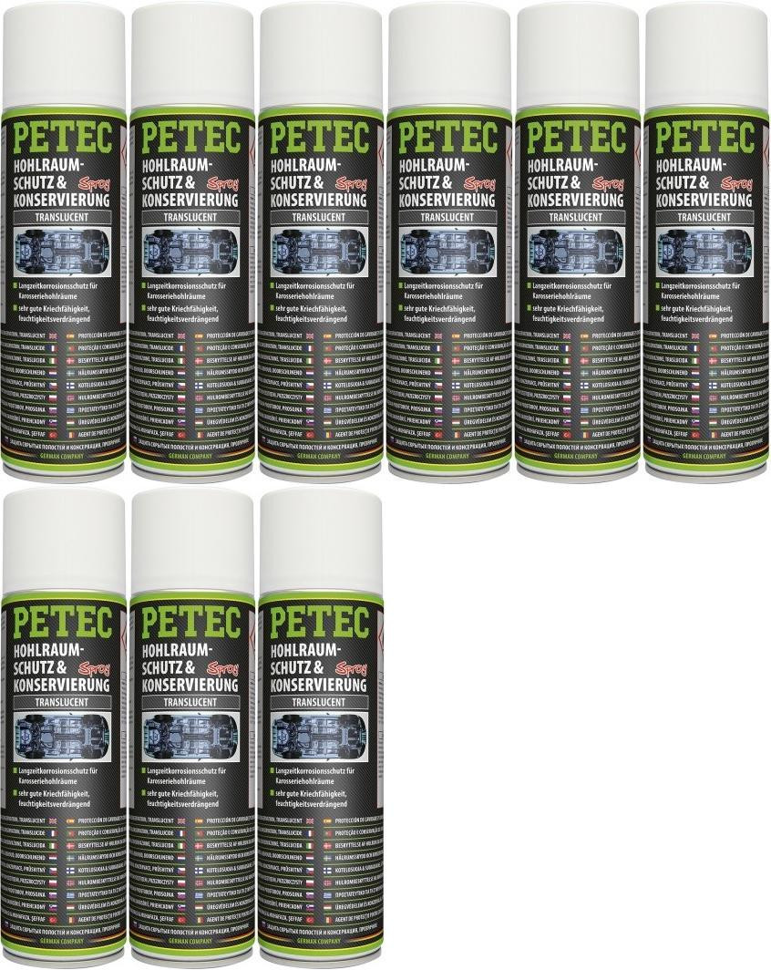 12 X PETEC Cavit&agrave; Protezione E Conserva Spray Cera Protettiva 500 ML