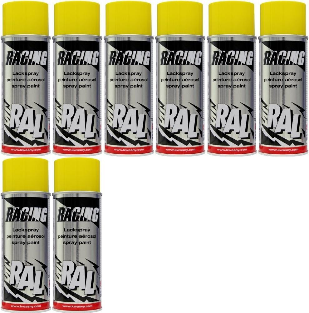 FORCH Dickschichtlack Spray RAL 1021 Rapsgelb - 4-in-1 Rostschutz, 400 Ml Dose, Schnelltrocknend