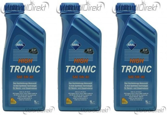 Aral High Tronic 5W-40 Motoröl 5l - SAE 5W-40 - Auto/PKW Motoröle (SAE