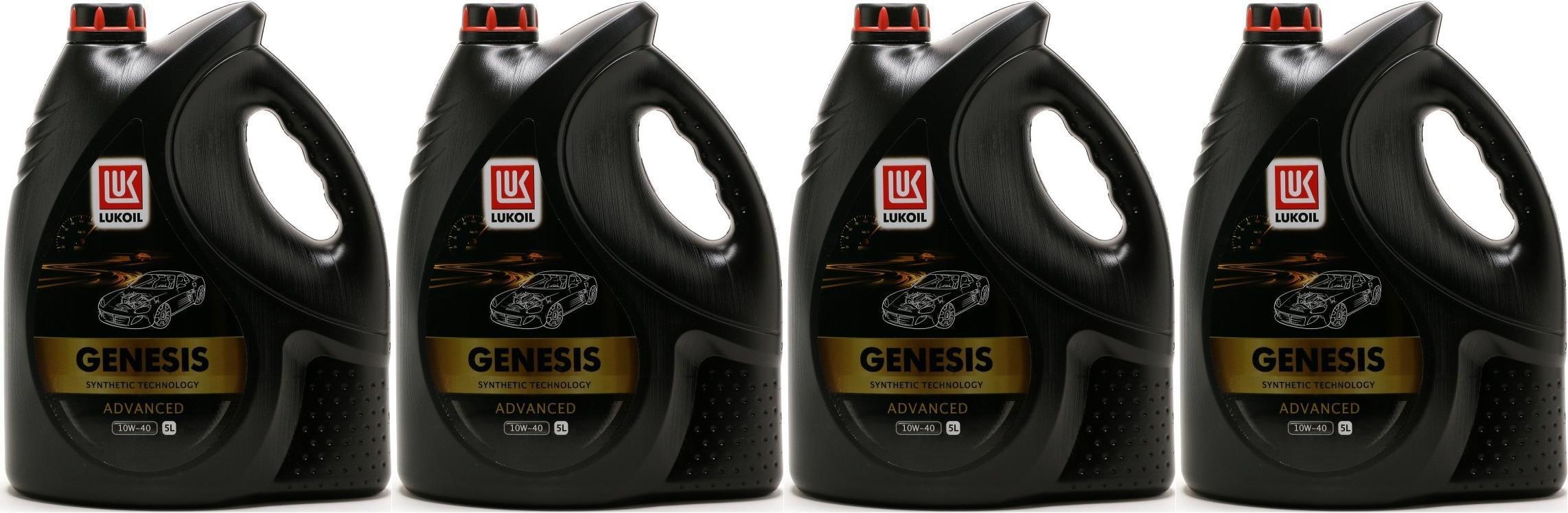 Lukoil Genesis Advanced 10W-40 Motoröl 4x 5 = 20 Liter - SAE 10W-40 ...