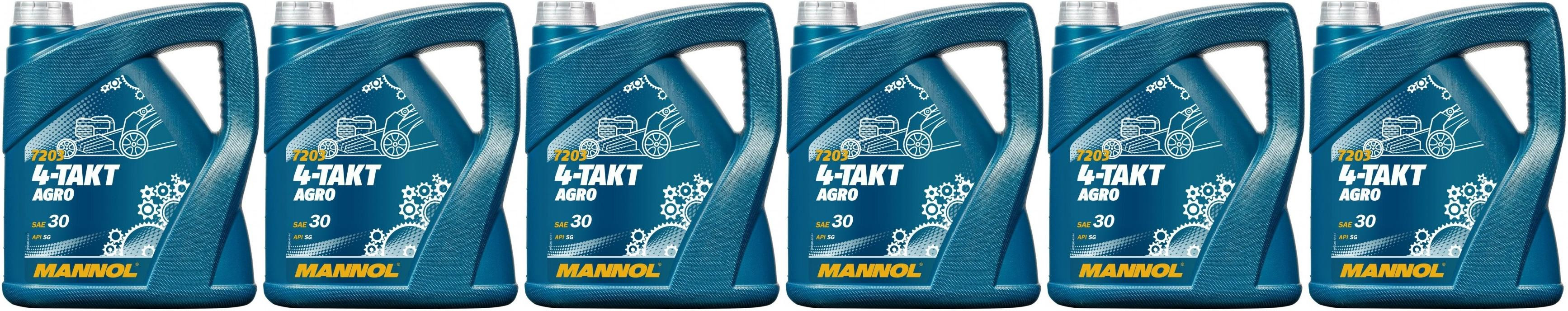 MANNOL 4-Takt Agro SAE 30 6x 4l = 24 Liter - Gartenbedarf - Mannol - Öl ...