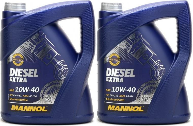 MANNOL Diesel Extra 10W-40 Motoröl 2x 5 = 10 Liter - SAE 10W-40 - PKW ...
